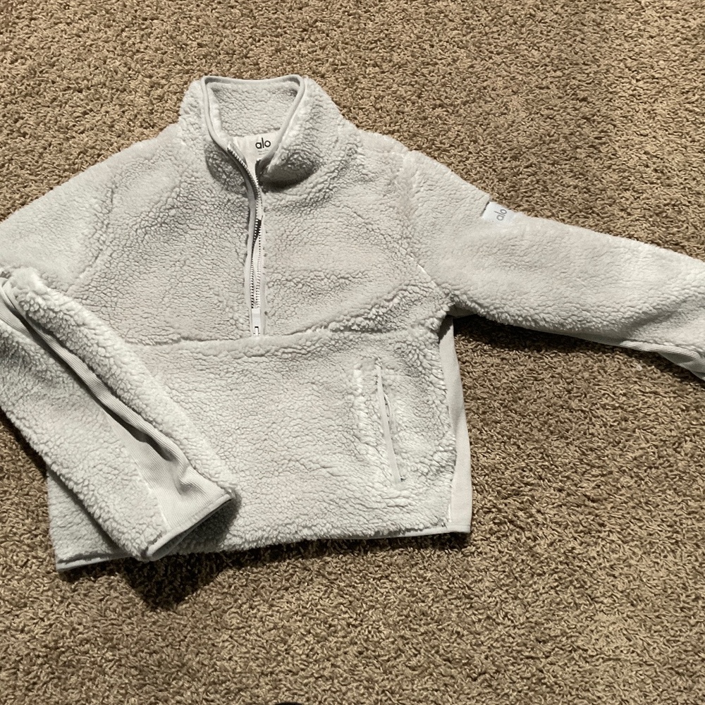 Alo shanti half zip sherpa
